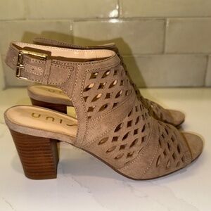 UNISA Taupe Suede Ankle Bootie, Size 7.5